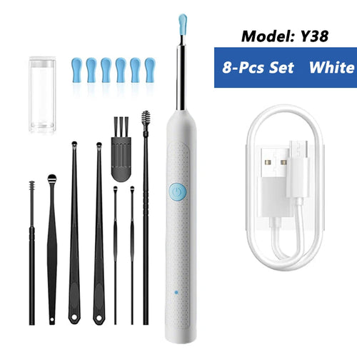 Visual Ear Wax Cleaner with Camera Safe Earwax Removal Endoscope with