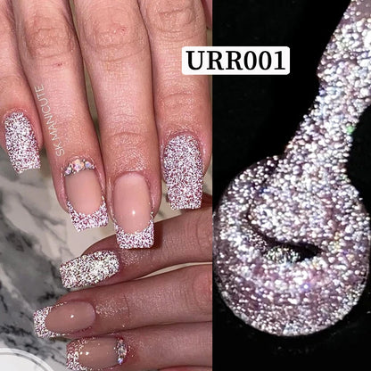 UR SUGAR Sparkling Gel Nail Polish Reflective Glitter Nail Gel Semi Permanent Nail Art Varnish For Manicures Need Base Top Coat