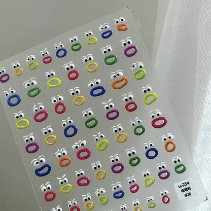 Big Mouth Monster Nail Stickers