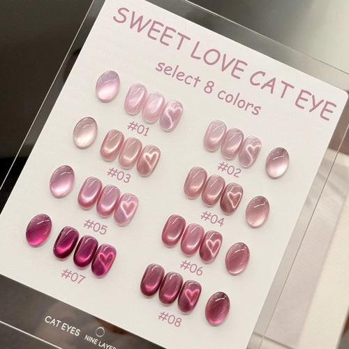 SHAKA 1-16pcs Flash Pure Lust Golden Light Heroine Cat Eye Gel Nail