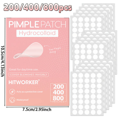 HITWORKER 800-Piece Acne Patches | Hydrocolloid Round Acne Patches |