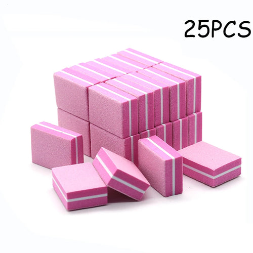 50Pc Professional Mini Nails Art buffer File 100/180 Sandpaper