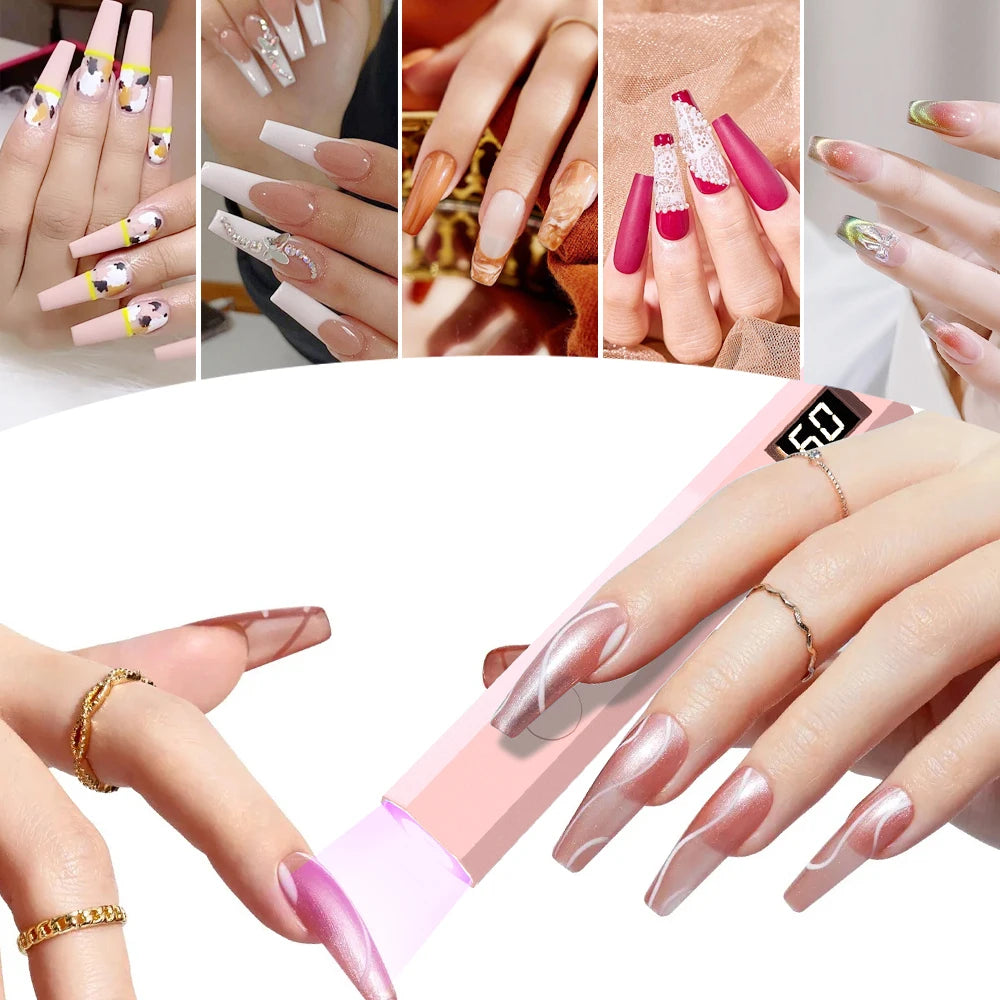 YIKOOLIN Convenient Handheld Nail Dryer Lamp UV/LED Nail Curing All