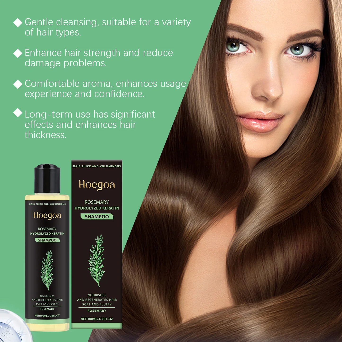 Hoegoa Rosemary Hair Shampoo Volumizing and Thickening Strengthening