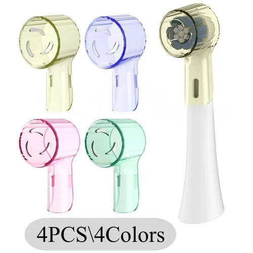 2-8Pcs Colors Toothbrush Dustproof Covers Caps Compatible with Braun