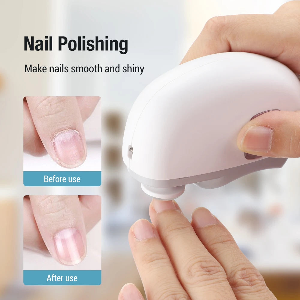Electric Auto Nail Clippers Manicure Anti-Splash Nail Trimmer For Baby