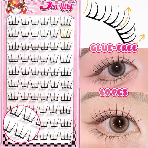 Korean Stylish False Eyelashes K-pop Inspired Design Comic Fluffy