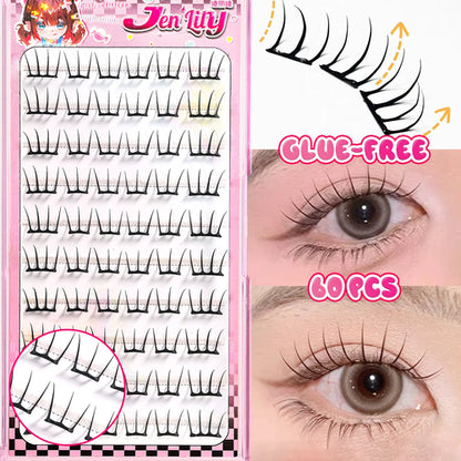 Korean Stylish False Eyelashes K-pop Inspired Design Comic Fluffy