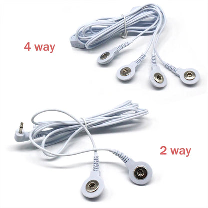 2 Way+4-Way Machine Massager Button Cable Electrode  Electrode