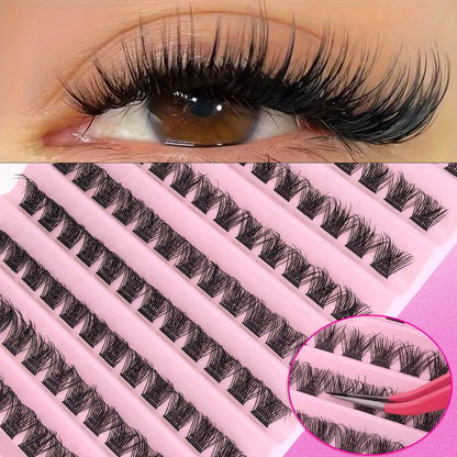 DIY Eyelash Extension Kit Individual Lashes Cluster Mix Lash Clusters