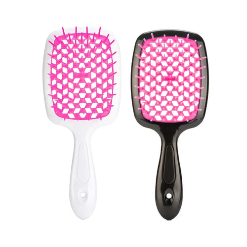 2pc Hair Comb Set Anti Static Scalp Massage Wet Dry Comb Demelante