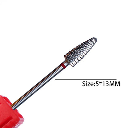 1pc Carbide Tungsten Nail Drill Bit Rotate Burr Milling Nail Cutter
