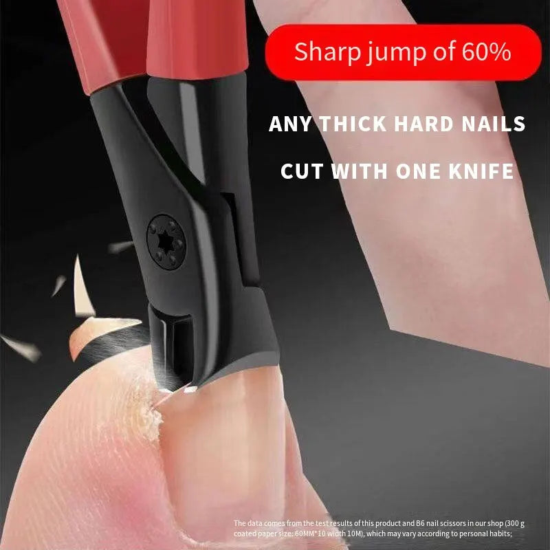 Large Opening Nail Clippers Gray Nail Trimmer Thick Nails for the