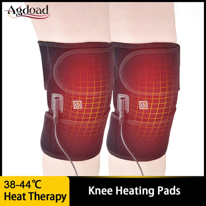 Electric Knee Heating Pad USB 3-gear Heated Knee Brace Support for