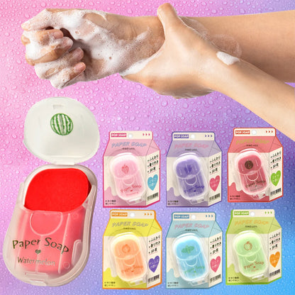 Portable Hand Soap Sheets for Travel | Dissolving Cleanser Wipes |