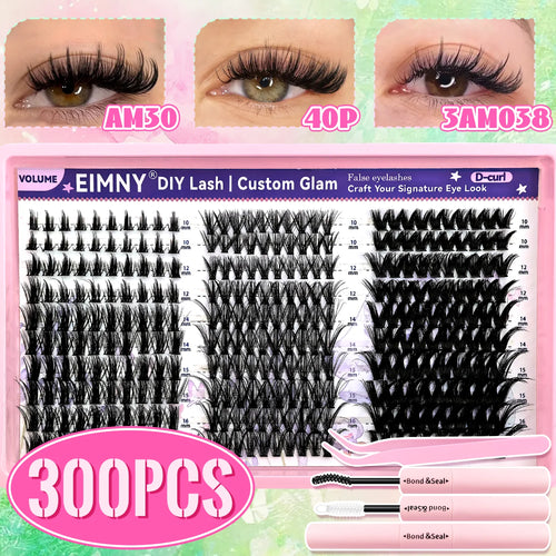 Show-Stopping Top & Bottom Lash Kit – 250/740 Cluster Bombshell Fluffy