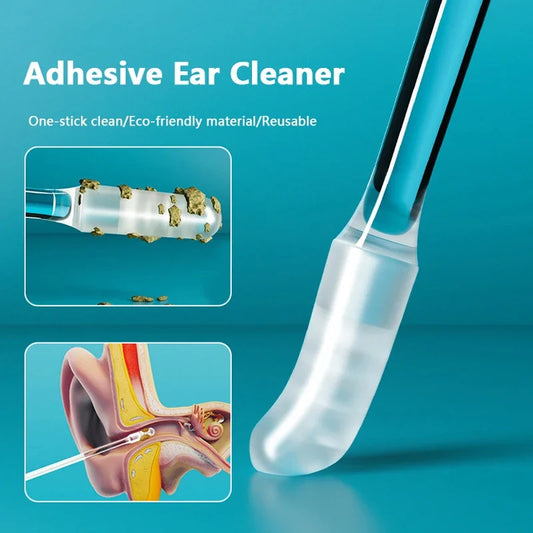 Disposable 24Pcs Silicone EarWax Remover sticky ear pick For Kids