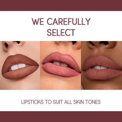 USHAS 12 Color Lip Liner + LIPSTICK Set Easy Coloring Matte Lipstick