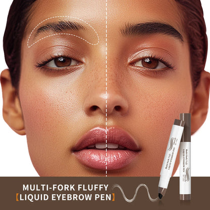 Long Lasting 4D Eyebrow Pen Multi Forks Liquid Pen Tip Fine Sketch
