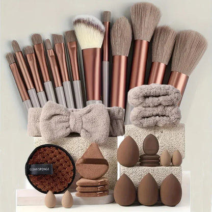 13/33pcs Professional Makeup Brush Set with Accessories for