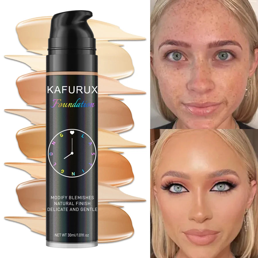 8 colors Liquid Foundation Effective Concealer Waterproof