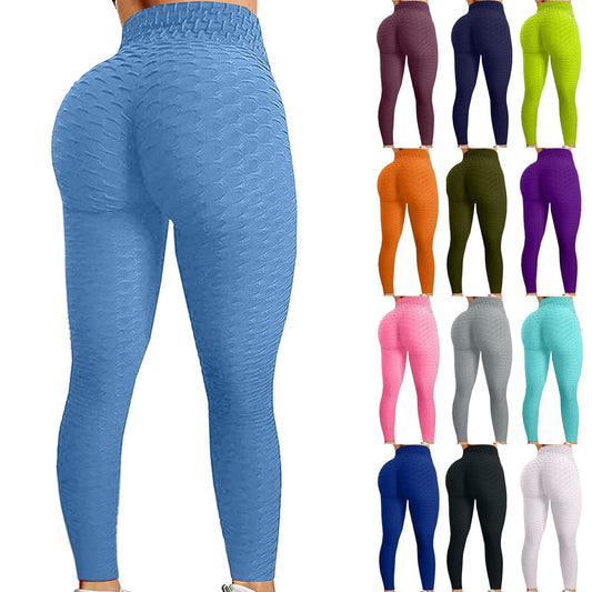 Hip Lifting, Push Up, Women's Bubble Leggings For Fitness, Running indoor, Gym Exercise, Slim Track pant