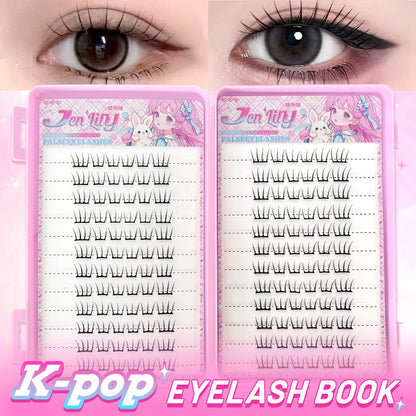 【K-pop 2.0 Style】Self Adhesive False Eyelashes - No Glue Needed Easy