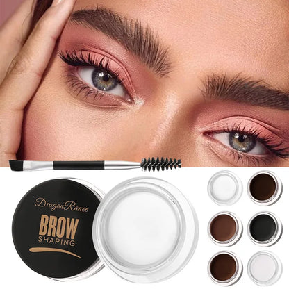 White Bushy Eyebrow Gel - European & American Style, Long-lasting
