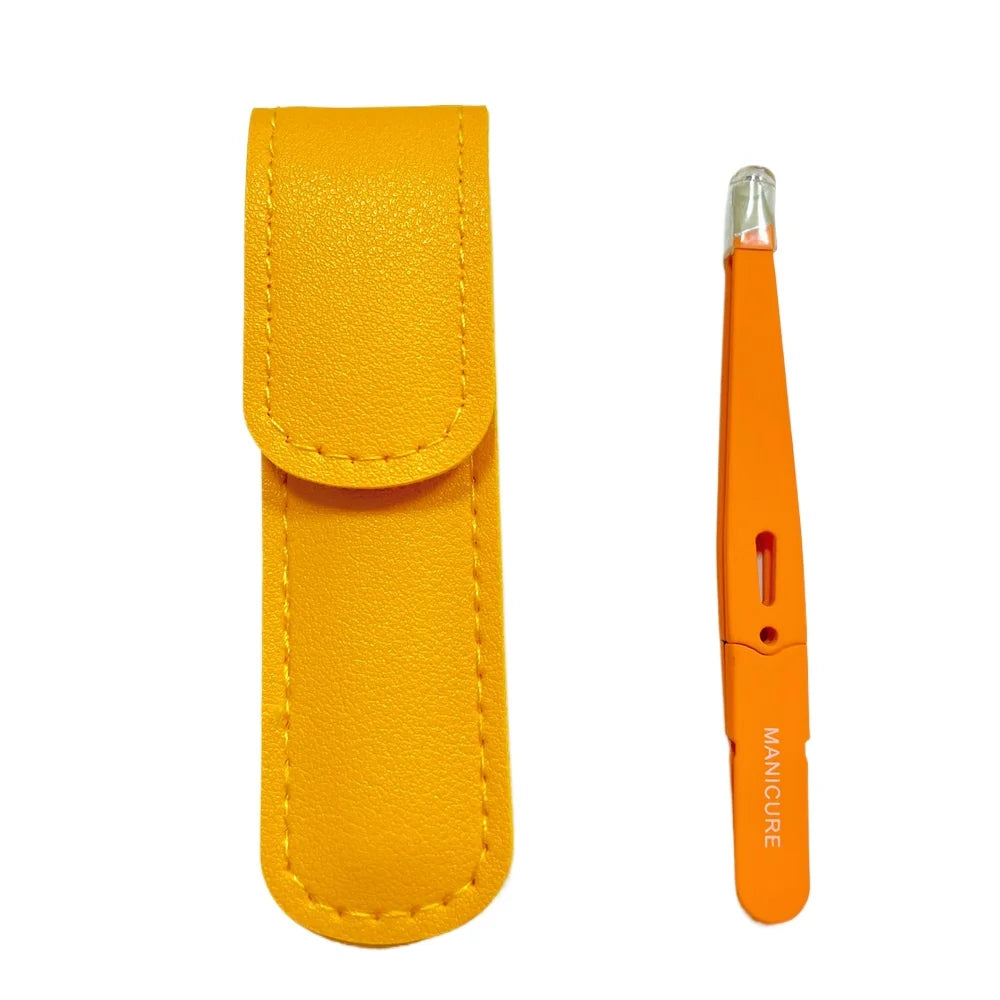 Eyebrow Tweezer Colorful Hair Beauty Fine Hairs Puller Stainless Steel