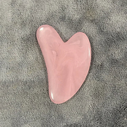 Heart Shape Resin Gua Sha Massage Board Facial Skin Care Face Massager