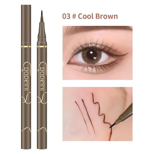 Waterproof Quick-drying Liquid Eyeliner/ultra-fine Matte Black