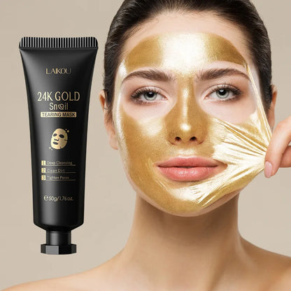 LAIKOU 24K Gold Sakura Peeling Face Mask Anti Wrinkle Whitening