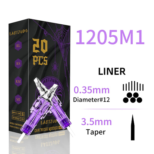 Tattoo Cartridge Needles 20Pcs LASTJUDG Tattoo Needles For Makeup