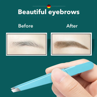 Eyebrow Tweezer Colorful Hair Beauty Fine Hairs Puller Stainless Steel