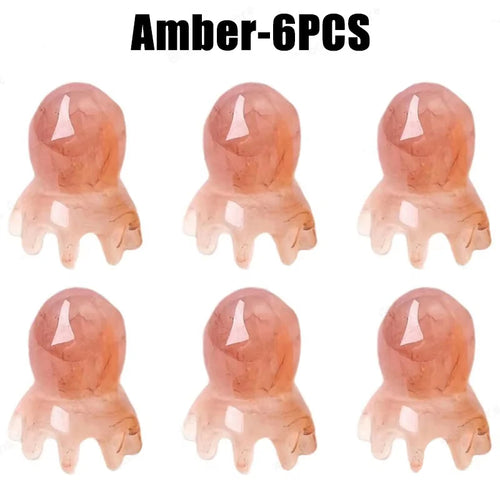 Cute Octopus Scalp Massage Comb (Resin)｜Korean Hair Care, Stress
