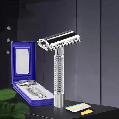 Men Shaving Razor with Blade Sliver Folding Shaving Knife Facial Hair