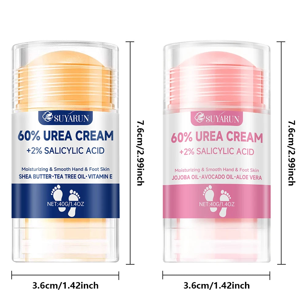 SUYARUN 60% Urea Foot Cream Stick - Moisturizing & Exfoliating,