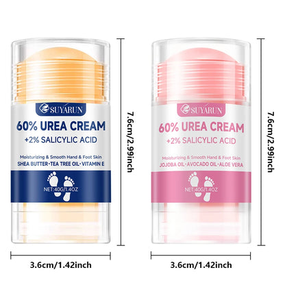 SUYARUN 60% Urea Foot Cream Stick - Moisturizing & Exfoliating,