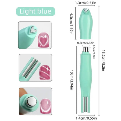27pcs Cat Eye Magnet Cube for Nails Strong Magnetic Square Stick 9D/5D