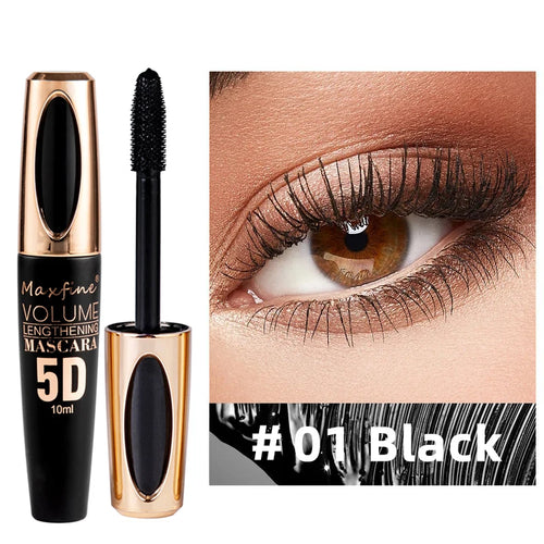 5D Silk Mascara with Big Eyes, Strong and Lasting Black Content and