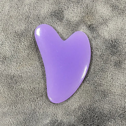 Heart Shape Resin Gua Sha Massage Board Facial Skin Care Face Massager