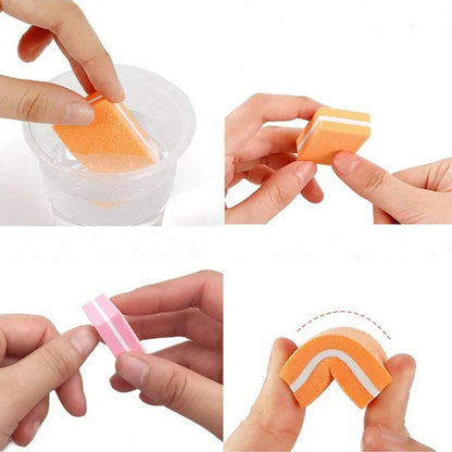 50Pcs Professional Mini Nails Art buffer File 100/180 Sandpaper