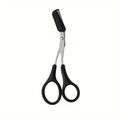 1/3pcs stainless steel eyebrow clip comb Scissors Eyebrow trimmer
