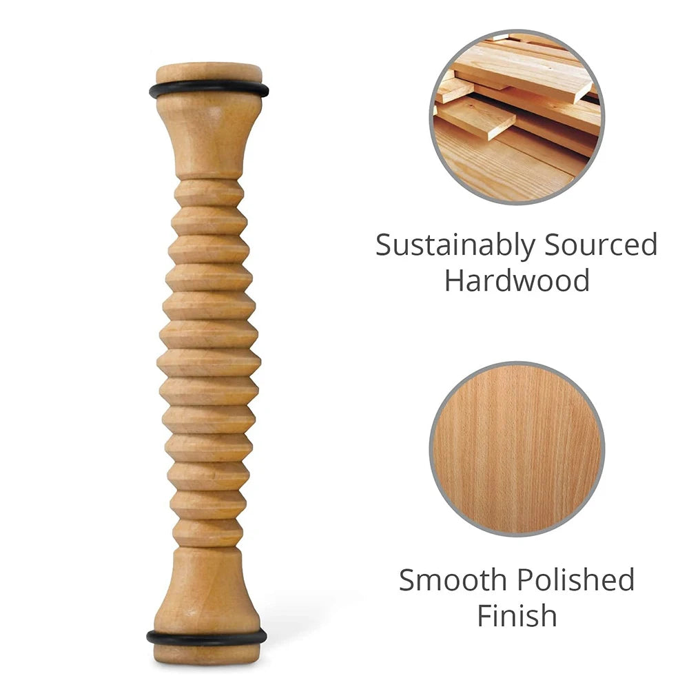 Wooden Massager Body Back Wooden Foot Roller, Foot Massager for