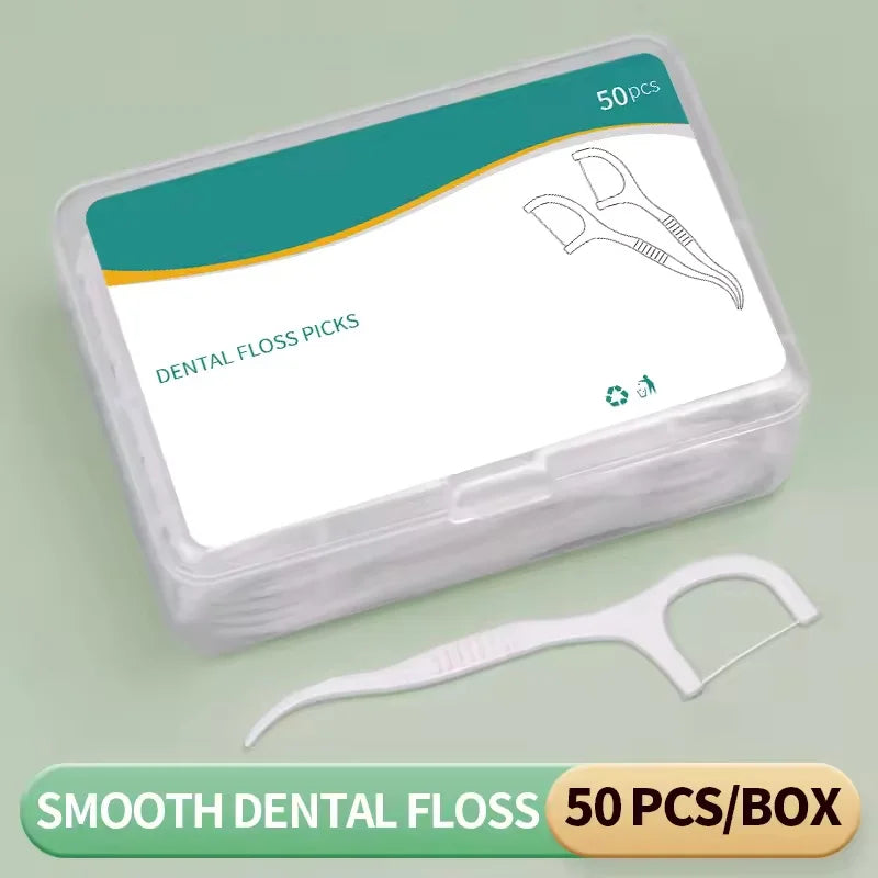 1/3/6/20 Box Portable Disposable Dental Floss Plastic Toothpick