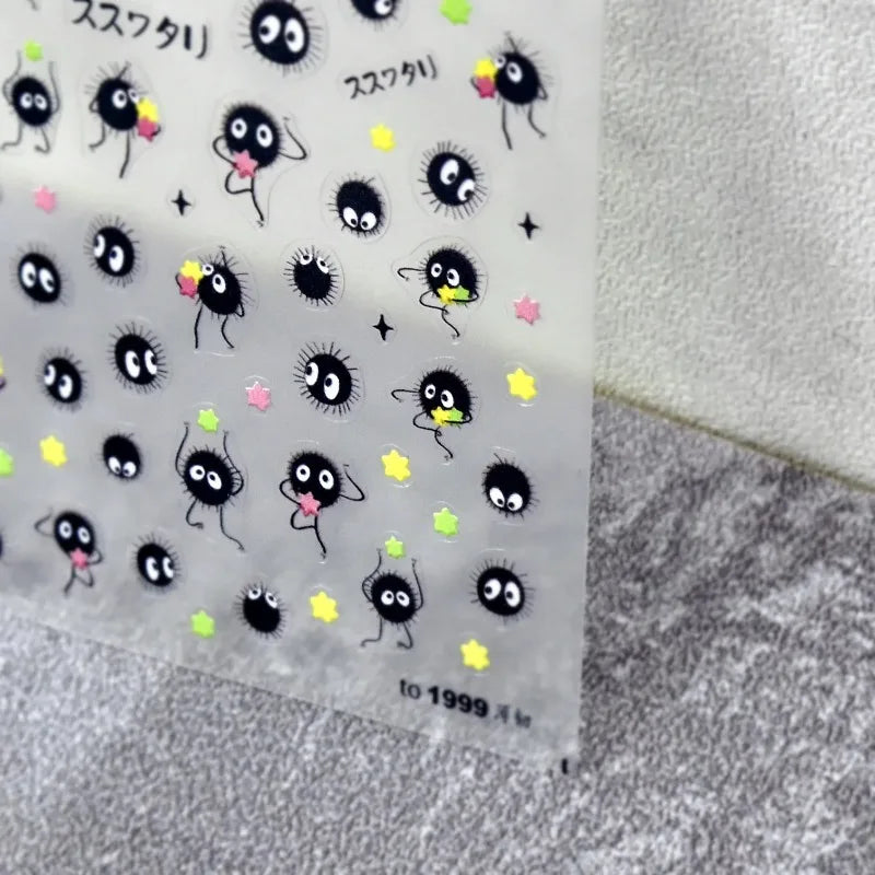 1 piece of Red Cliff character cute anime cartoon nail sticker Kawii