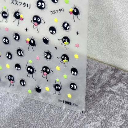 1 piece of Red Cliff character cute anime cartoon nail sticker Kawii