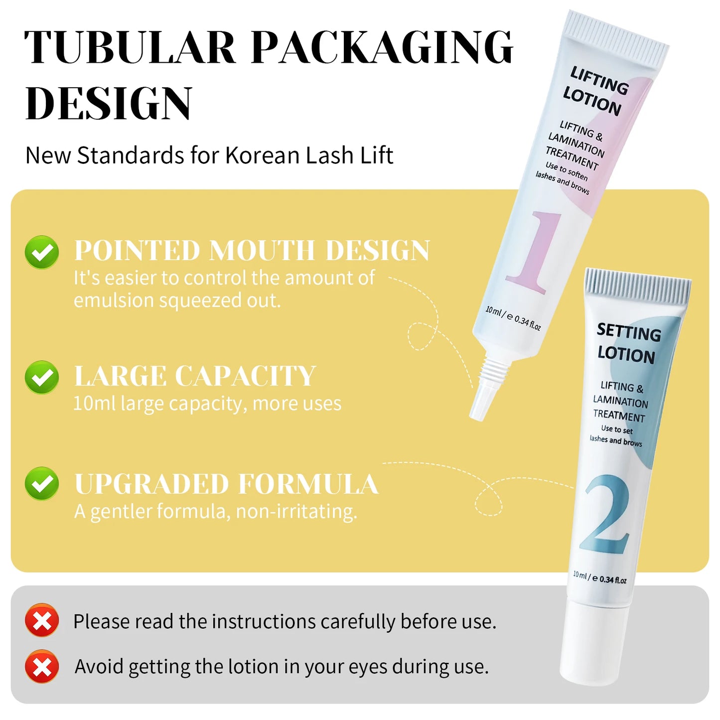 Libeauty Lash & Brow Perming Set for Lash Brow Lift Perm Fixation Tube