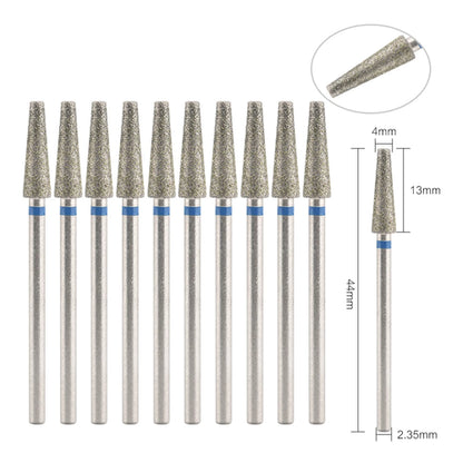 10Pcs Diamond Milling Cutter For Manicure Electric Nail Drill Bits