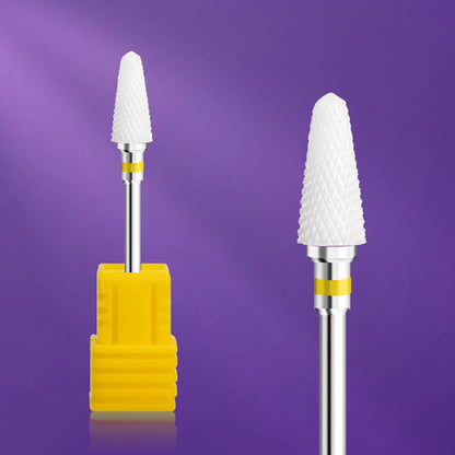 Ceramic Tungsten Carbide Nail Drill Bit Rotate Burr Milling Nail